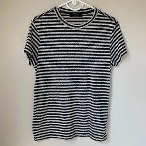 All Saints Monochrome lake Stripe Tee medium